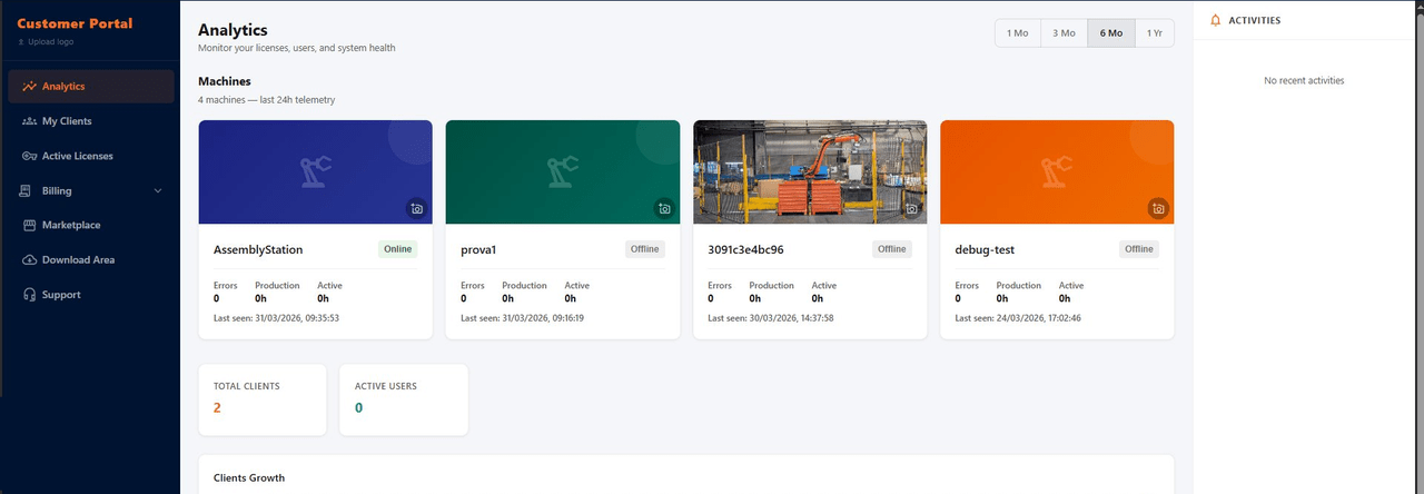 YK Portal — fleet monitoring and operator interface